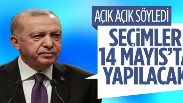 Cumhurbaşkanı Erdoğan seçimlerin 14 Mayıs’ta olacağını söyledi