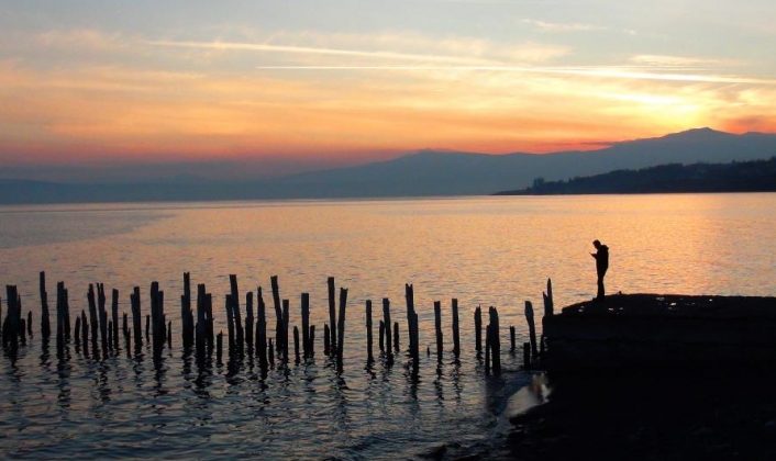 Van Gölü’nde seyrine doyumsuz gün batımı