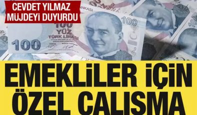 Cumhurbaşkanı Yardımcısı Cevdet Yılmaz duyurdu: Emekliler için özel çalışma
