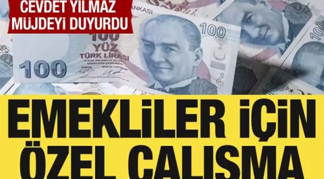 Cumhurbaşkanı Yardımcısı Cevdet Yılmaz duyurdu: Emekliler için özel çalışma
