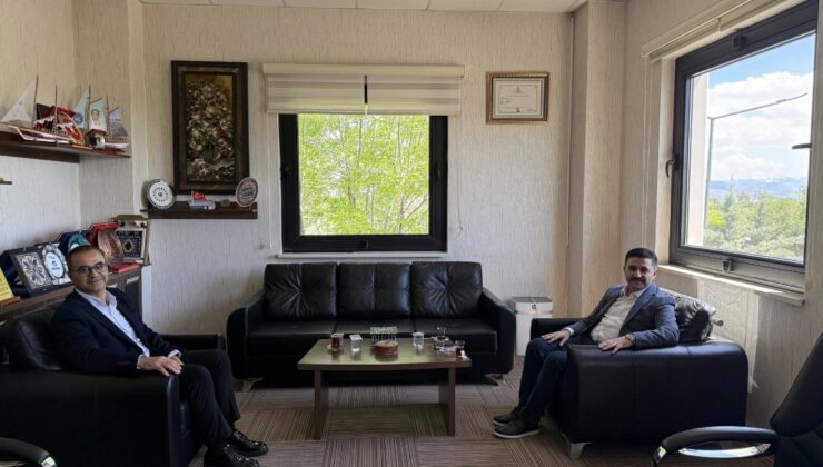 Kaymakam Bulut’tan Başhekim Kamuran Karaman’a veda ziyareti