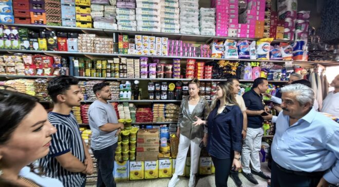 Van TSO Başkan Adayı İrem Bayram Çatak’ı ziyaret etti